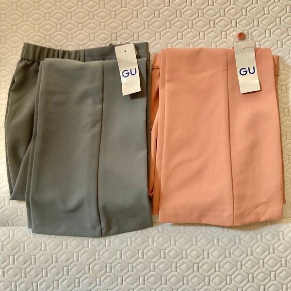 新品 GU ストレッチフレアパンツ ◇ フレアパンツ テーパードパンツ