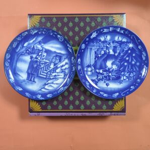 1970年代 タカラブネ ケーキ皿2枚セット 希少品 レトロ調 ロイヤルコペンハーゲン