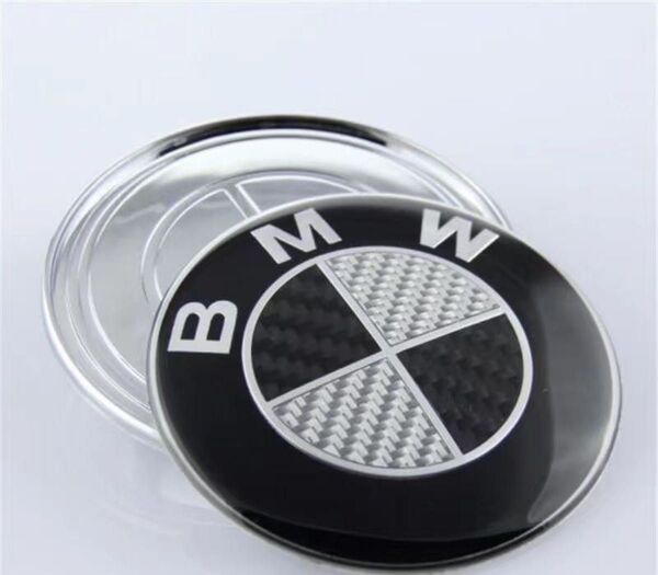BMW ボンネットエンブレム82mmカーボン製