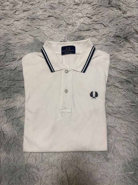 FREDPERRY ポロシャツ 半袖ポロシャツ 白 ネイビー