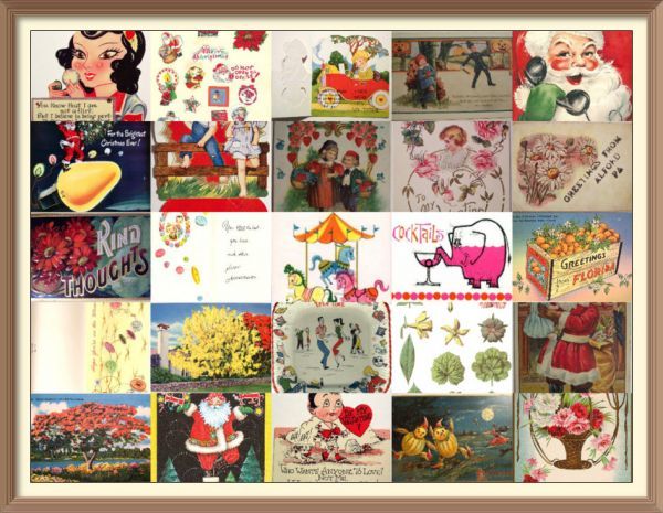 ヴィンテージ 画像素材集 5000種/商用可能/ ハロウィン 花 誕生日 バレンタイン イースター イベントに グリーティングカード クリスマス, 印刷物, 絵はがき, ポストカード, その他