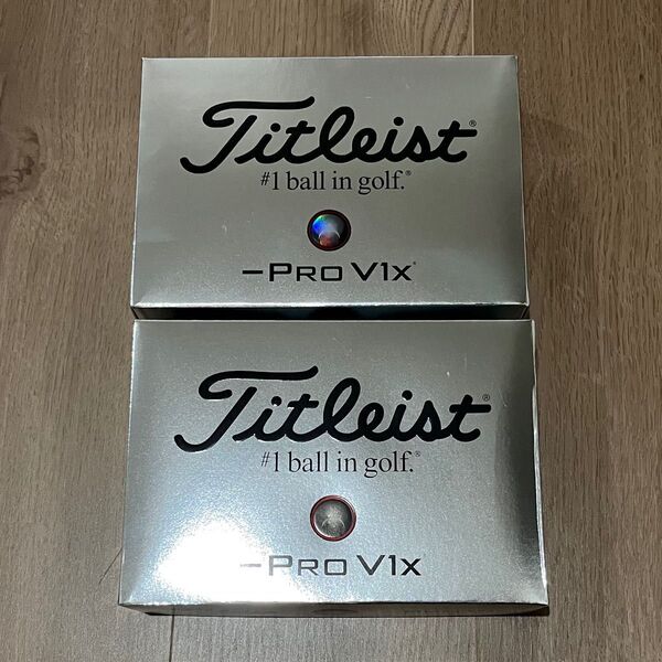 未使用 ゴルフボール タイトリスト titleist PRO V1Xボール ホワイト 2ダース ローナンバー 正規品