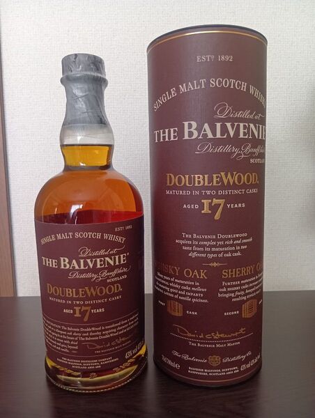 【未開栓】The Balvenie ザ・バルヴェニー ダブルウッド 17年 シングルモルト ウイスキー 700ml 43% 箱付