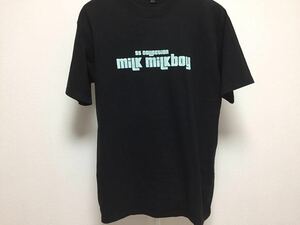 90s 希少 レア MILKBOY MILK SS Collection STAFF ブラック ミント ミルクボーイ Tシャツ size M アーカイブ ビンテージ