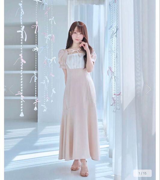 Rose Muse ロゼミューズ tack mermaid dress アイボリー