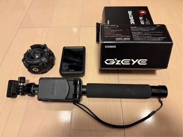 CASIO G'z EYE アクションカメラ GZE自撮り棒付き