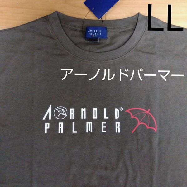LL アーノルドパーマー 新品 半袖Tシャツ トップス 綿100% メンズ 紳士 アウトドア スポーツ ゴルフウェア 傘マーク