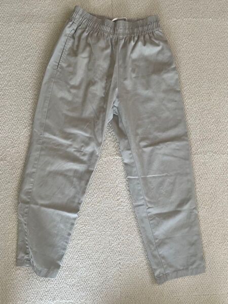 美品 GU ジーユー シェフパンツC ベージュ Sワークパンツ ワイド カジュ