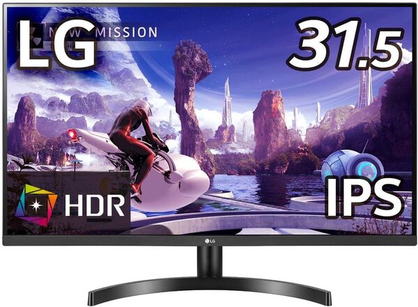 LG モニター ディスプレイ 32QN600-B 31.5インチ WQHD2560×1440 IPS HDR対応 FreeSync