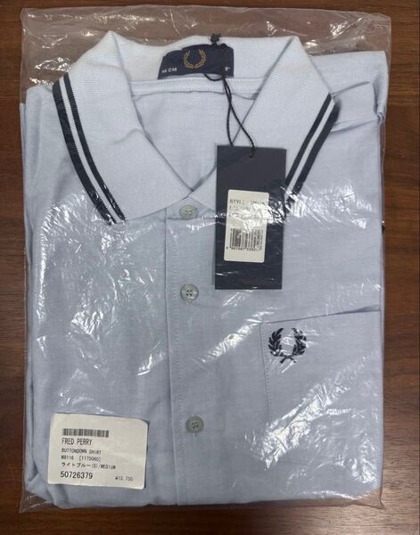 Fred Perry ポロシャツ+ ボタンダウンシャツ ライトブルー Mサイズ