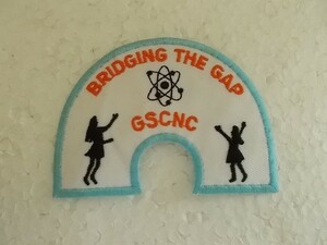 ガールスカウト ネーションキャピタル GSCNC BRIDGING THE GAP USA 刺繍 バッジ ワッペン/ポップPOPアップリケかわいい幾何学アメリカ V92