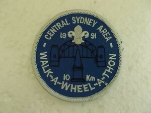 90s ボーイスカウト オーストラリア australia シドニーSENTRAL SYDNEY 刺繍バッジ ワッペン/BSA連盟章 ビンテージBOY SCOUT v93