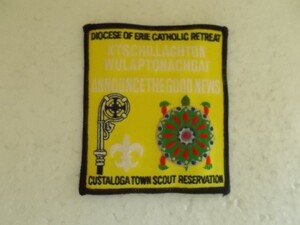 ボーイスカウト Custaloga Town Scout Reservation バッジ/キャンプ亀タートルBSAアメリカCSパッチUSAインディアン刺繍BSワッペン v98