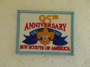 BOY SCOUT OF AMERICA 95周年 ボーイスカウト オブ アメリカ バッジ/BSAアメリカCSパッチUSA刺繍BSワッペン v98