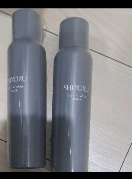 SHIRORU クリスタルホイップブラック120g×2本 洗顔料 シロル 泡洗顔
