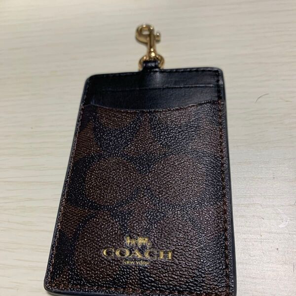 COACH パスケース カードケース 定期入れ ブラウン