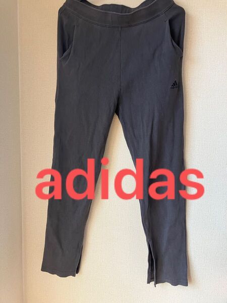 adidas アディダス スウェットパンツ グレー レディース レギンス