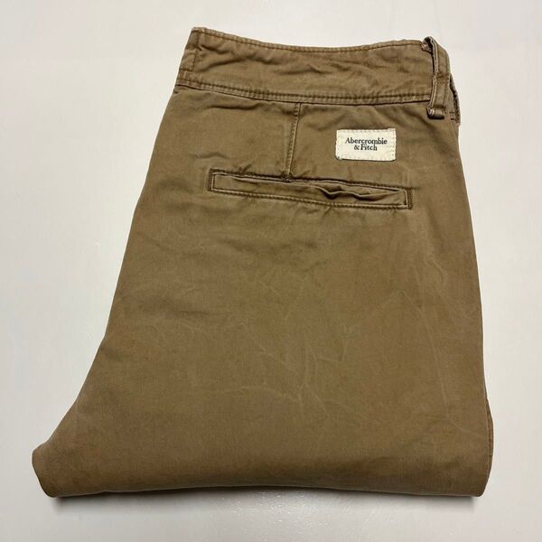 Abercrombie & Fitch アバクロ コットンパンツ チノパン ベージュ W32 L30