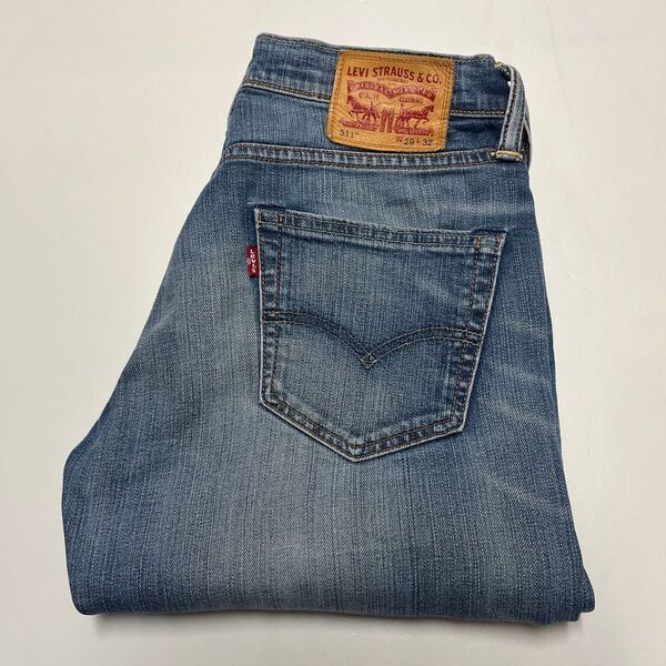 Levi’s リーバイス 511 スリムフィットテーパード ストレッチジーンズ デニムパンツ 00511-1307 W29 L32