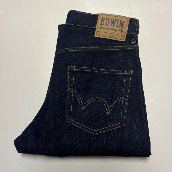 EDWIN エドウィン EXV403 レギュラーストレート ストレッチジーンズ デニムパンツ W32 日本製