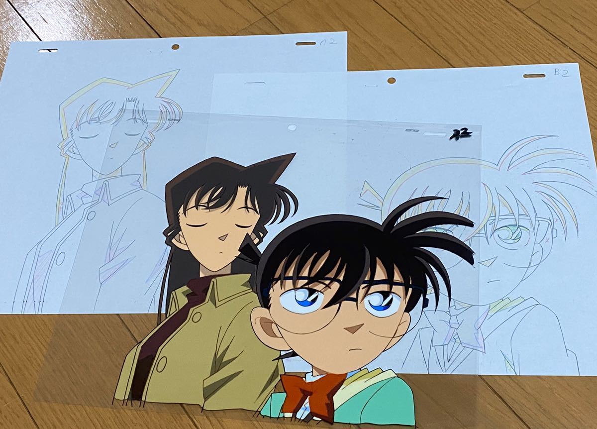 大好き 初登場回 工藤優作 ナイトバロン 闇の男爵 名探偵コナン 江戸川コナン誘拐事件 仮面の男 当時物 セル画 その170 直筆原画 設定 修正 動画 名探偵コナン Hlt No