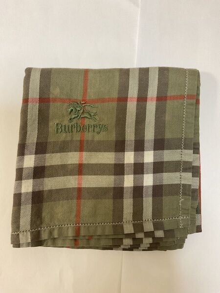 BURBERRY バーバリー ノバ チェック メンズ ハンカチ カーキ