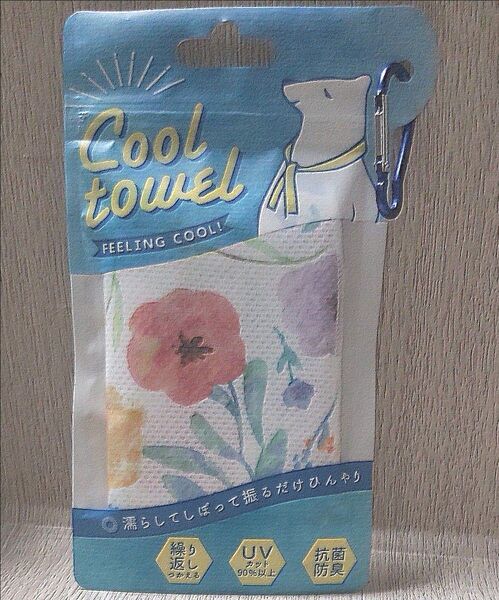 クールタオル 冷感タオル ひんやりタオル UVカット 抗菌 防臭 花柄 未使用