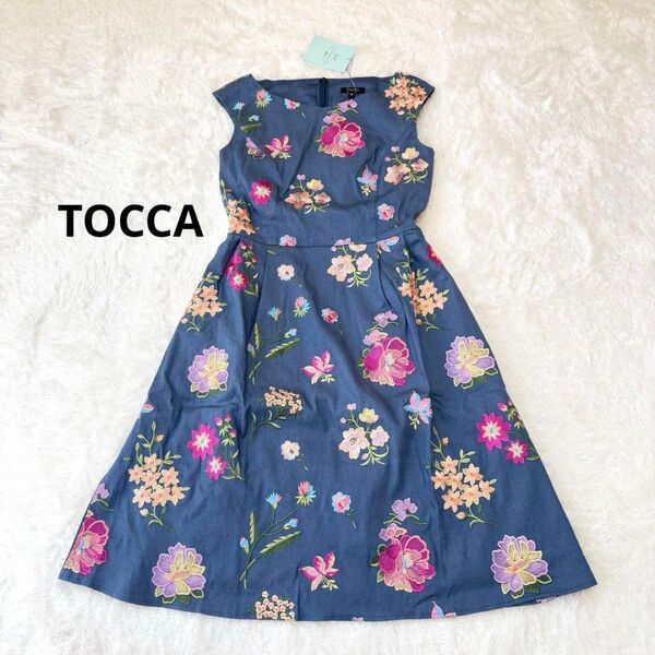TOCCA トッカ POTTEDFLOWERSポテッドフラワーズドレス 新品 未使用 タグ付き ノースリーブ ワンピース 花柄