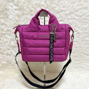 美品 2way ショルダーバッグ バンドバッグ キルティング ピンク サマンサベガ Samantha Vega