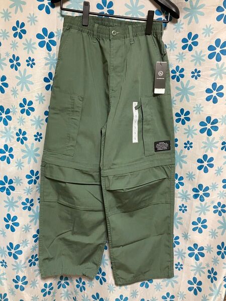 GU x UNDERCOVER 2WAY ヘリクルーパンツ オリーブ Sサイズ