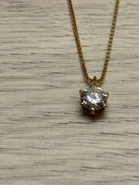 (720)【大粒天然ダイヤ0.3ct】K18ネックレス