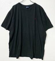 ビッグサイズ 90's 00's ポロラルフローレン クルーネック 半袖Tシャツ 黒 (XXL) 旧タグ オールド ブラック_画像2