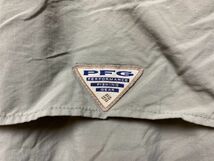 90's 00's コロンビア PFG 半袖 ナイロン フィッシングシャツ (L) 90年代 00年代 旧タグ オールド Columbia カーキ系 マルチポケット_画像4