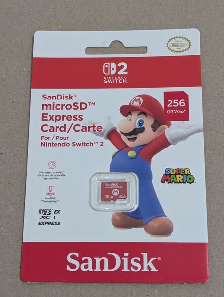 SanDisk microSD Express Card 256GB for Nintendo Switch 2 サンディスク