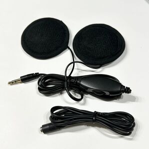 【未使用】両面テープで簡単様着 ヘルメット用 スピーカー ボリュームコントロール付 バイク オートバイ ツーリング