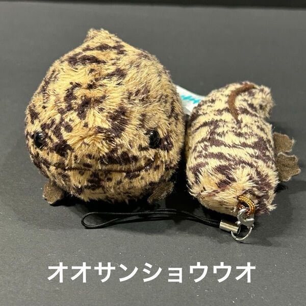 【中古】オオサンショウウオ ミニサイズぬいぐるみ、携帯ストラップクリーナー 水族館お土産 京都水族館