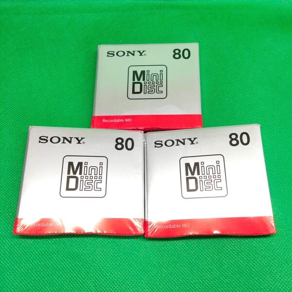 新品 未開封 送料無料 SONY ソニー MD ミニディスク MDW80T 3枚組