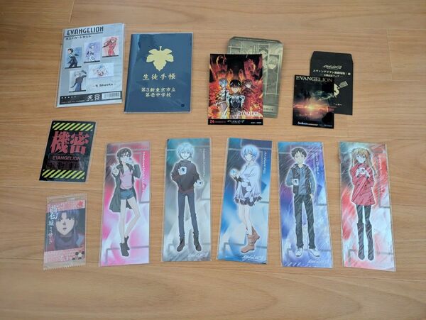 エヴァンゲリオン ステッカー シール ポストカード ブロマイド グッズセット EVANGELION EVA エヴァ