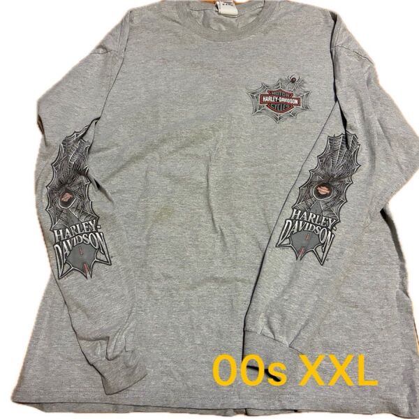 Vintage Harley-Davidson ハーレー spider スパイダー ロンT Y2K XXL