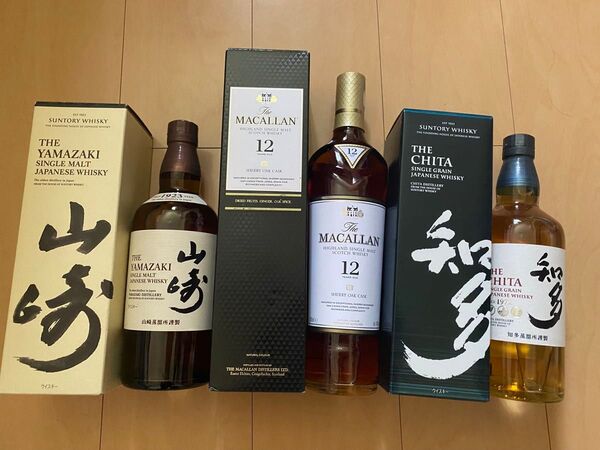 ウイスキー3本セット 山崎 マッカラン12年 知多 各700ml