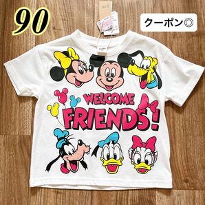 【新品】ディズニー Tシャツ 90 半袖 キャラクター