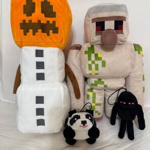 Minecraftのキャラクターぬいぐるみセット