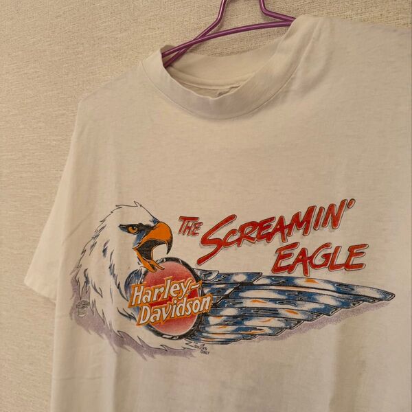 【USED★古着】星80s Harley Davidson good fade L Tシャツ アメカジ