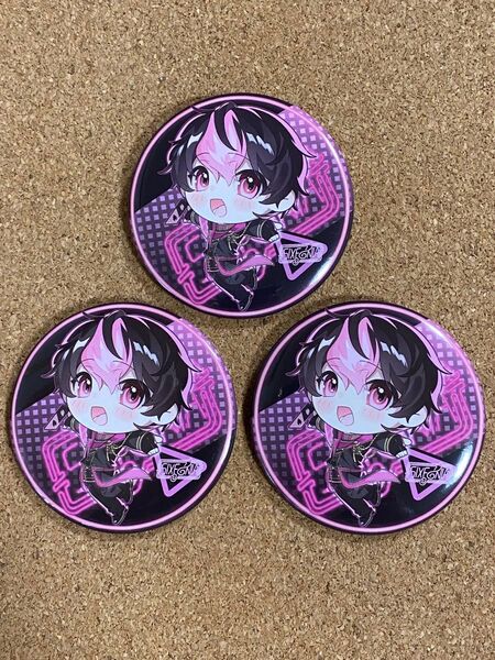シクフォニ 缶バッジ グッズ 2周年デフォ LAN様 3点セット【ピンに曲がりあり】