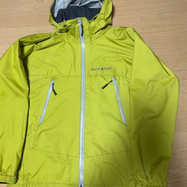 mont-bell モンベル レインダンサー ジャケット GORE-TEX M イエロー ライム ゴアテックス レディース 中古