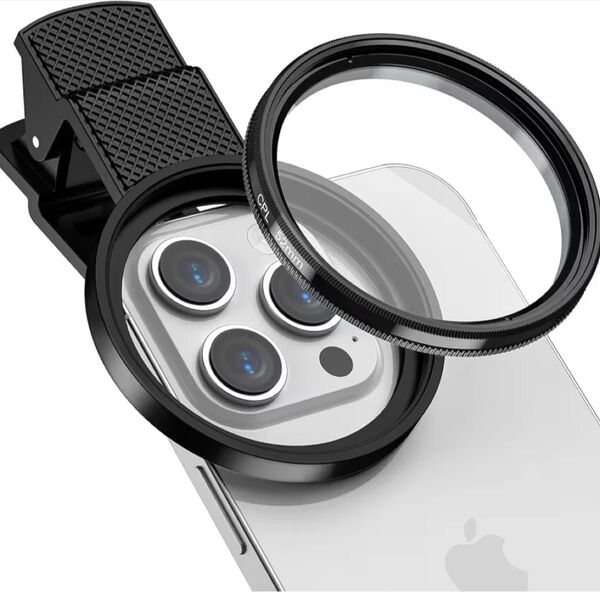 CPLフィルター 52mm レンズフィルター 偏光除去 偏光フィルター 反射調整 スマホ用カメラレンズ