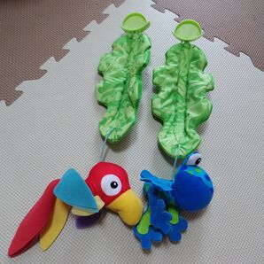 フィッシャープライス レインフォレストジャンパルー 部品 カエル トリ ぬいぐるみ