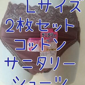 Lサイズ 2枚セット 綿サニタリーショーツ 処分価格