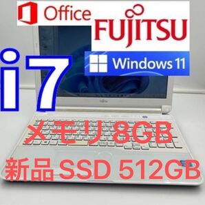 ノートパソコン core i7 windows11オフィス付き AH53/KW