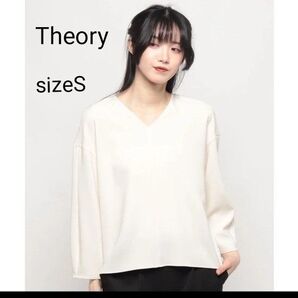 【極美品】Theory ブラウス ADMIRAL CREPE ROUND VNK 24SS トリアセテート 洗える
